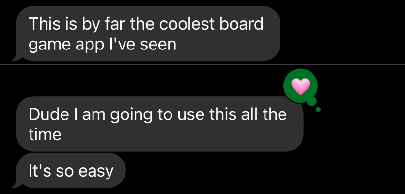 Text Messages saying 'I am going to use this all the time'